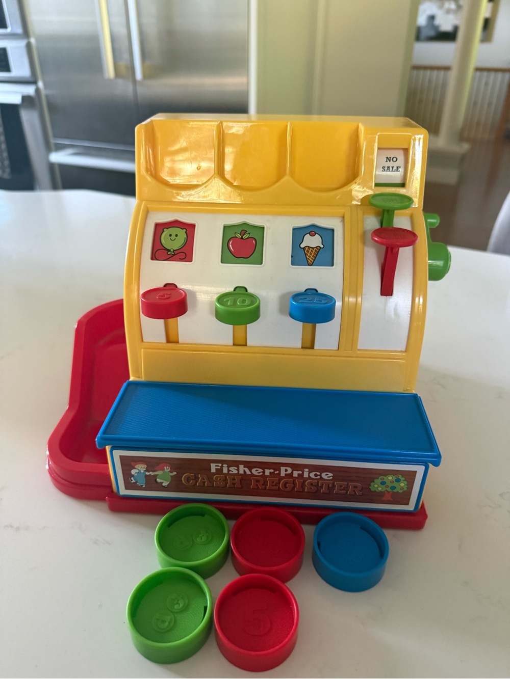 Fisher-Price Bright Yellow  Cash Register